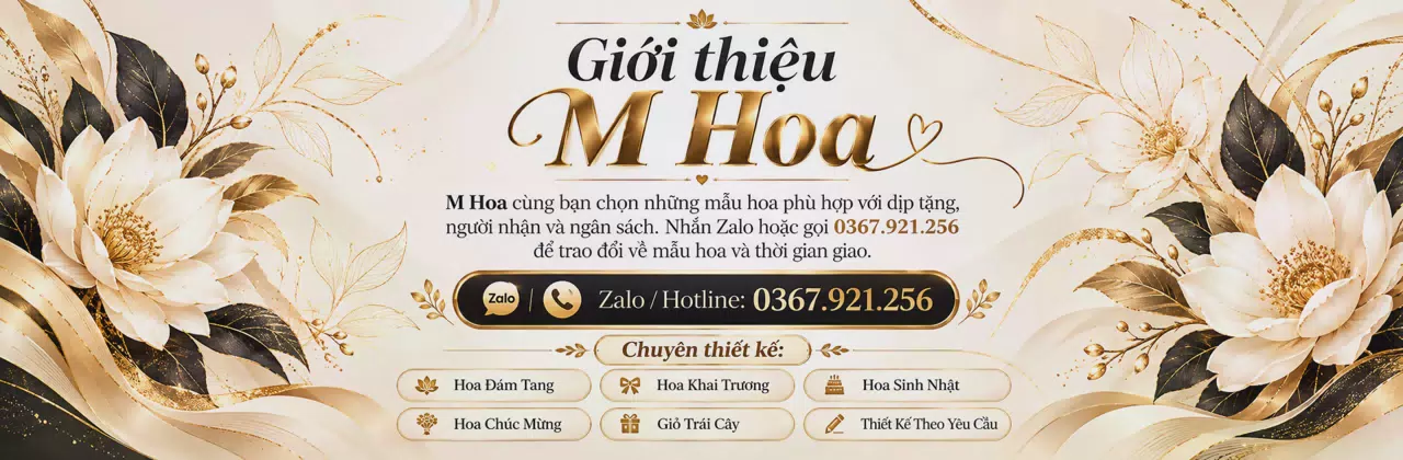 Ảnh bìa Shop hoa tươi Cái Bè Tiền Giang - Tư vấn mẫu hoa hợp ngân sách